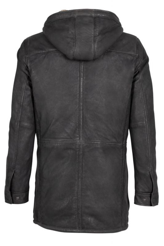 Leather jacket DEERCRAFT 3702-0001-anthracite