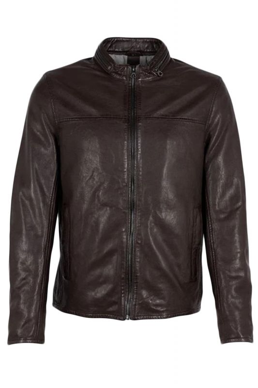 Leather jacket GIPSY 1201-0454-Dark-Brown