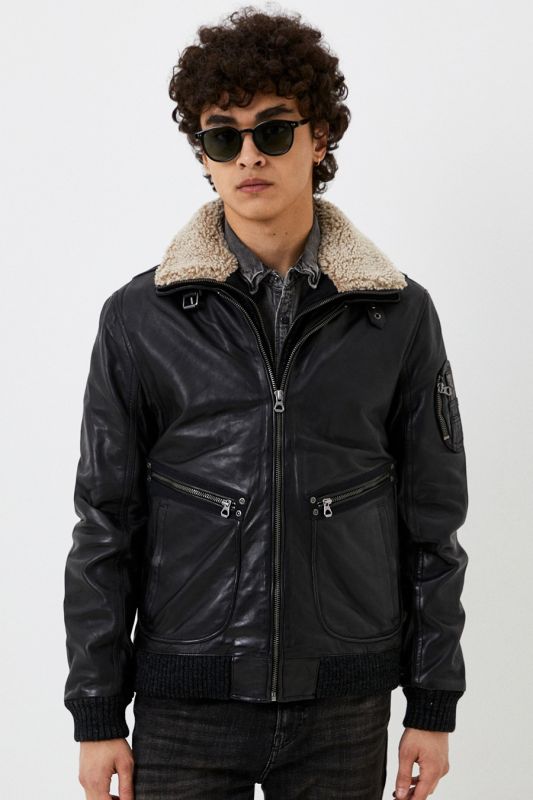 Leather jacket GIPSY 1201-0466-Black