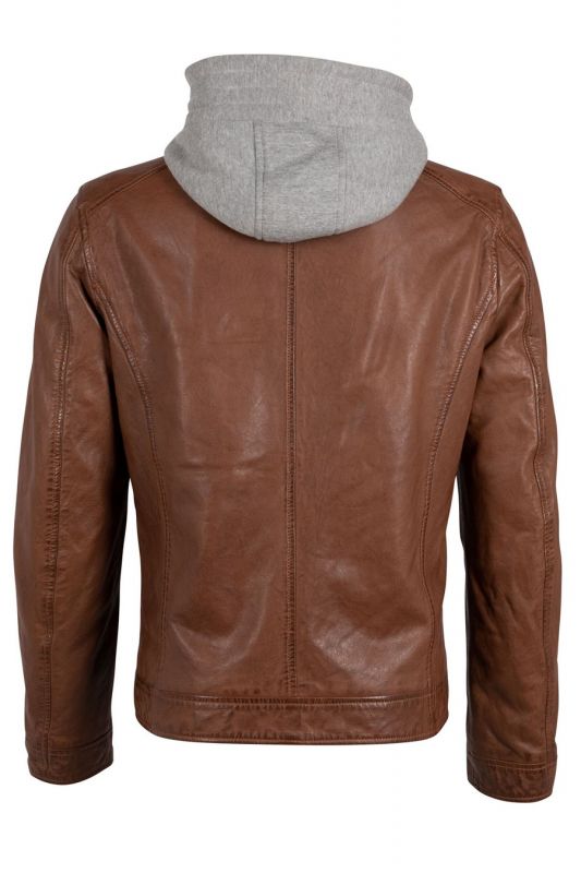 Leather jacket GIPSY 1201-0495-whiskey