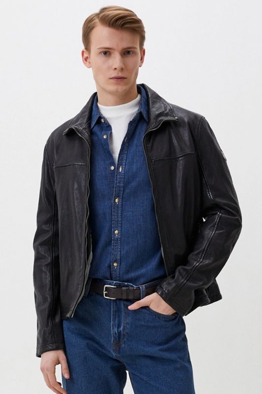 Leather jacket GIPSY 1201-0510-black