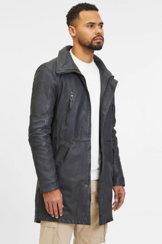 Leather jacket GIPSY 1202-0001-Anthracite