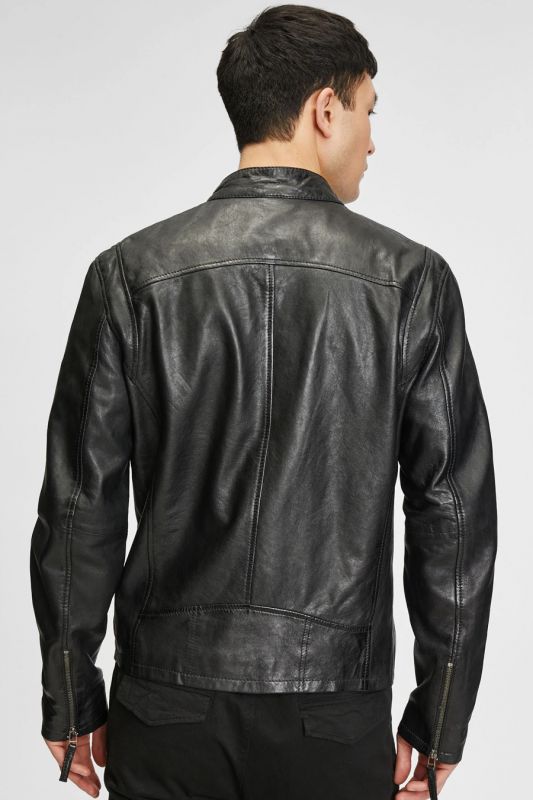 Leather jacket GIPSY Coby-S16-LAKEV-BIO-BLACK