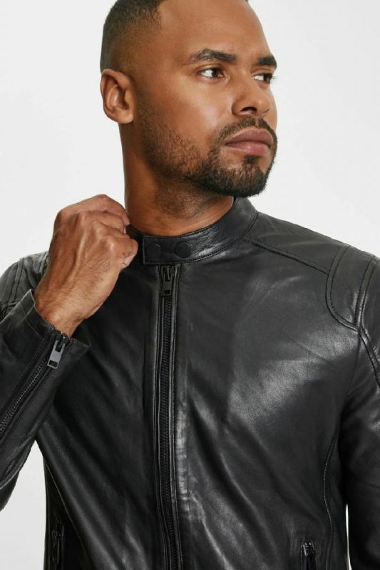 Leather jacket GIPSY G2MAlim-SF-LABRIV-black