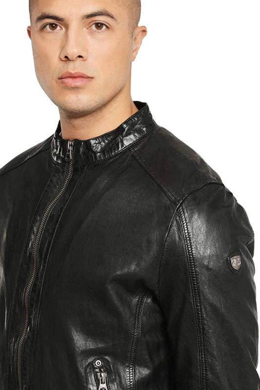 Leather jacket GIPSY GBGrahan-S21NSLVV-blac