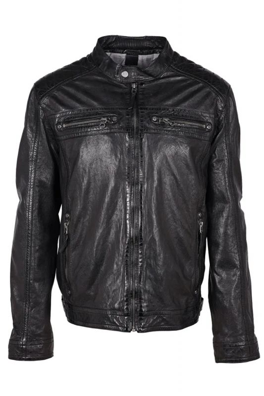 Leather jacket GIPSY GMGilian-CF-LONTV-black