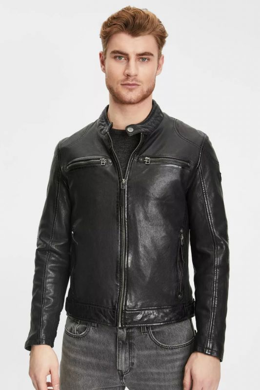 Leather jacket GIPSY GMJenno-LASUV-BLACK