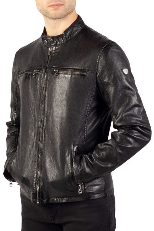 Leather jacket GIPSY GMJon-LGOV-black