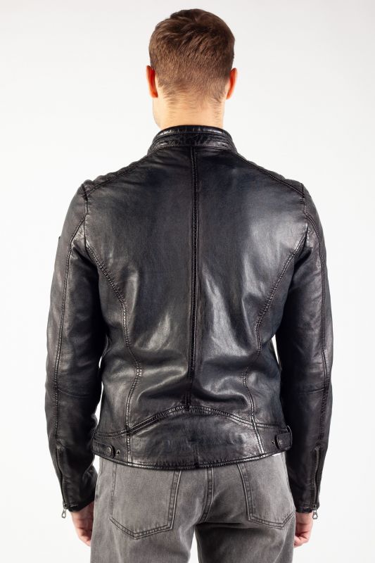 Leather jacket GIPSY GMSutton-LRACV-D-BLUE