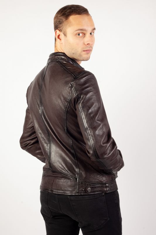 Leather jacket GIPSY GMSutton-LRACV-d-brown