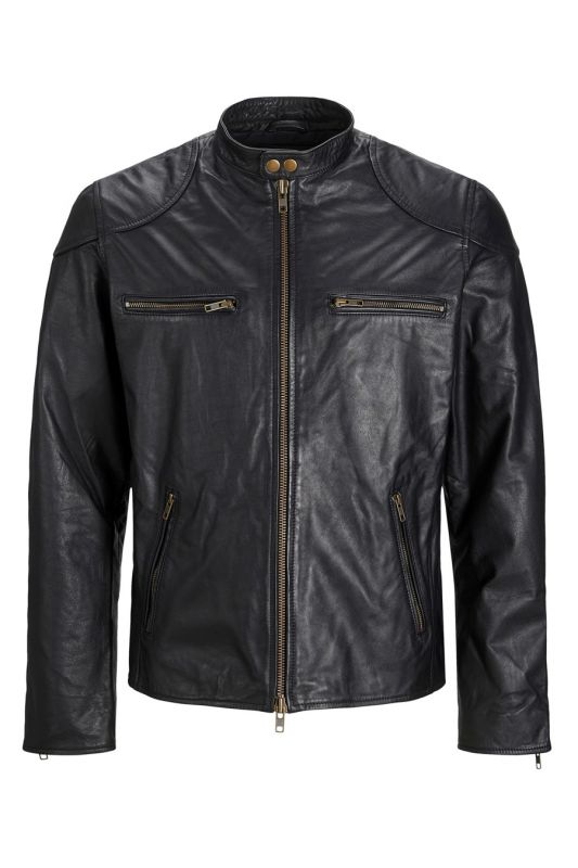 Leather jacket JACK & JONES 12204667-Black