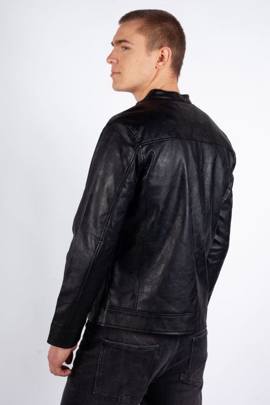 Leather jacket JACK & JONES 12250492-Black