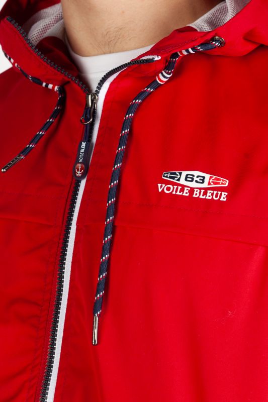 Wind jacket VOILE BLEUE AMARRE-RED