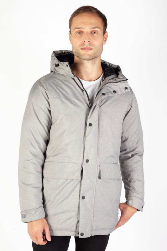 Winter jacket JACK & JONES 12236015-Grey-Melange 