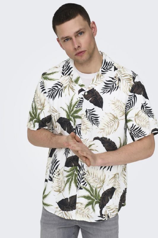 Shirt ONLY & SONS 22028616-Antique-White