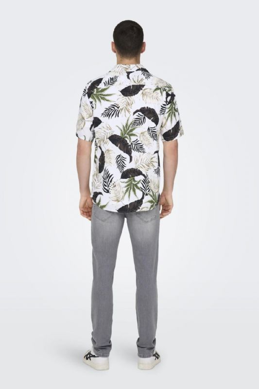 Shirt ONLY & SONS 22028616-Antique-White