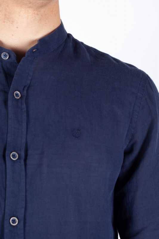 Linen shirt MCL 32426-LACIVERT