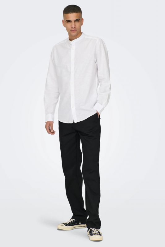 Linen shirt ONLY & SONS 22019173-White