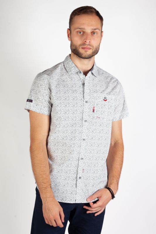 Shirt LEGENDERS FLOWER-OPTICAL-WHITE