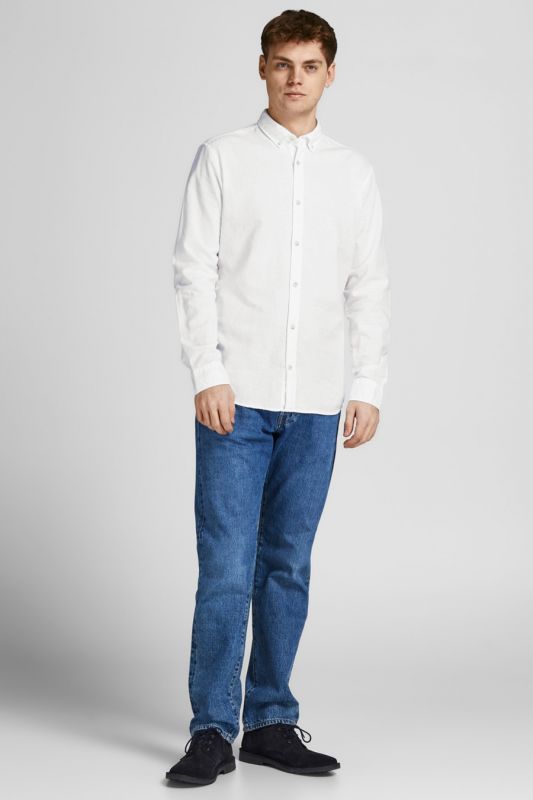 Linen shirt JACK & JONES 12196819-White