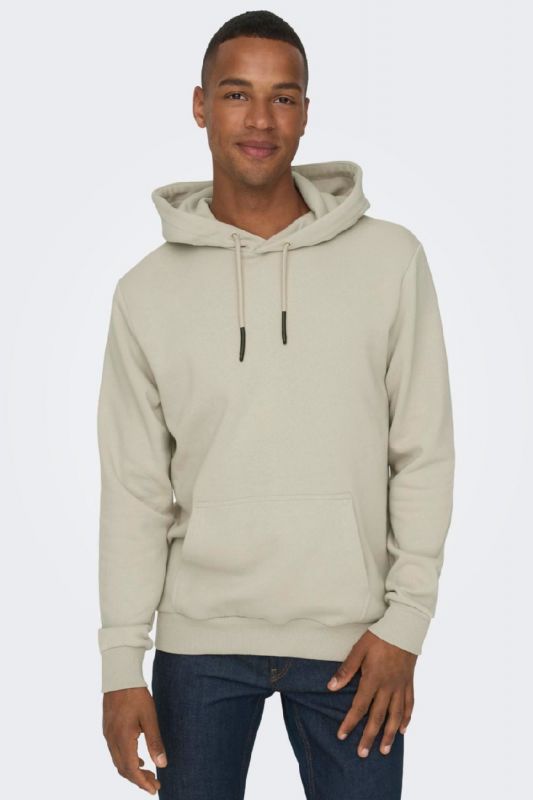 Hoodie ONLY & SONS 22018685-Silver-Lining