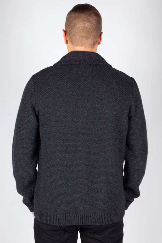 Sweater with zip MCL 33614-SIYAH-MELANJ