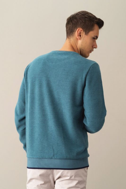 Sweater MCL 27643-TURKUAZ-MELANJ