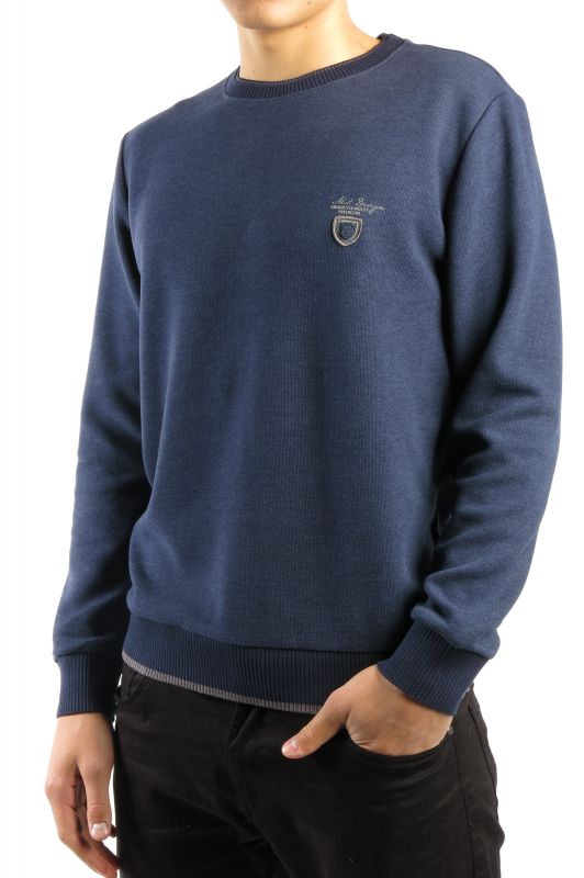 Sweater MCL 27643-LACIVERT-MELANJ