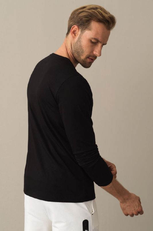 Long-sleeve T-shirt XINT 501945-SIYAH