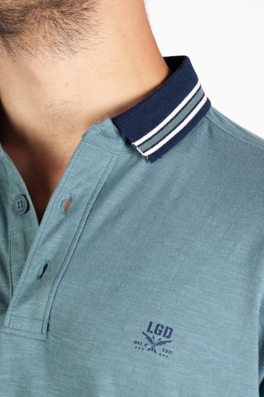 Polo shirt LEGENDERS JURROS-DUSTY-BLUE