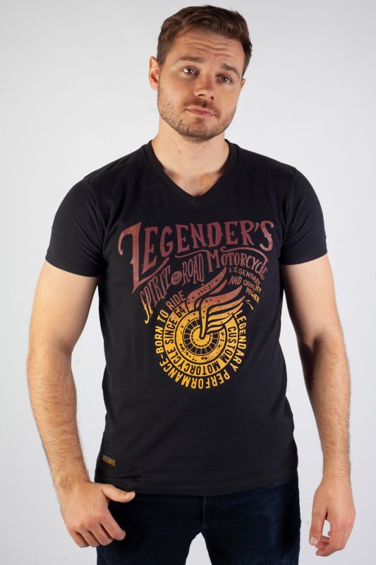 T-shirt LEGENDERS HARTMAN-BLACK