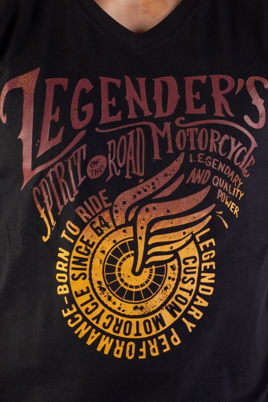 T-shirt LEGENDERS HARTMAN-BLACK