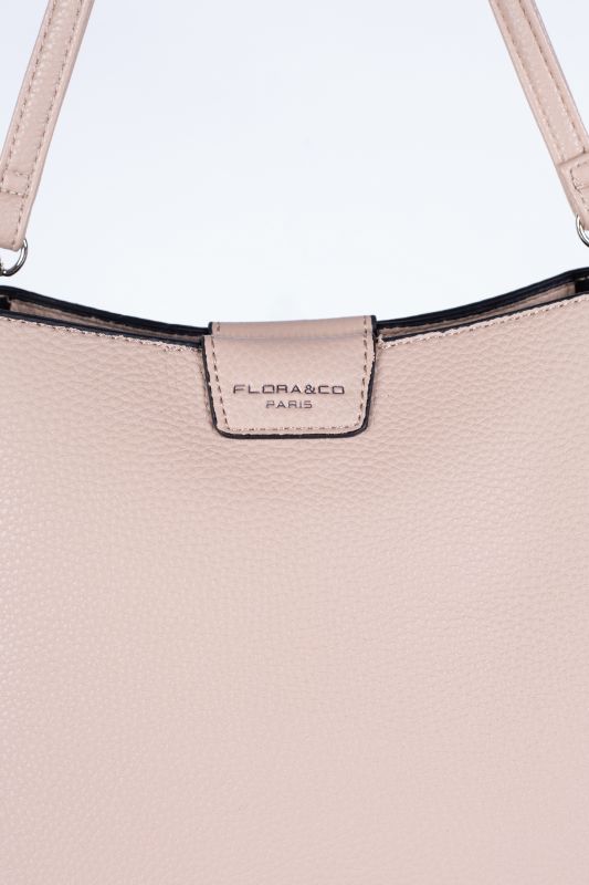 Handbag FLORA&CO F2548-BEIGE