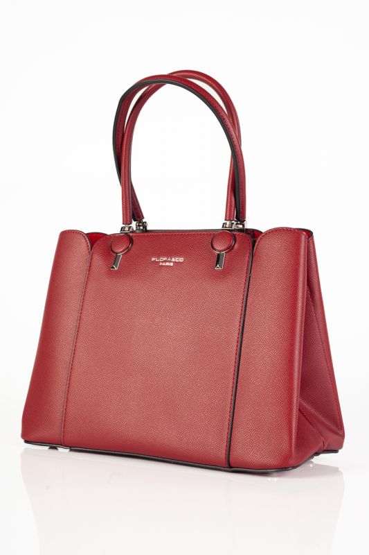 Handbag FLORA&CO F2581-ROUGE-FONCEE