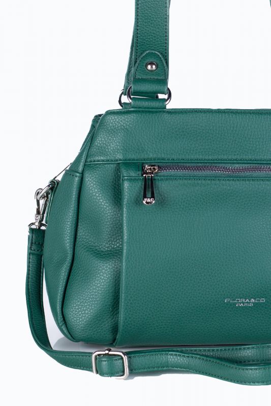 Handbag FLORA&CO H6923-VERT-FONCEE