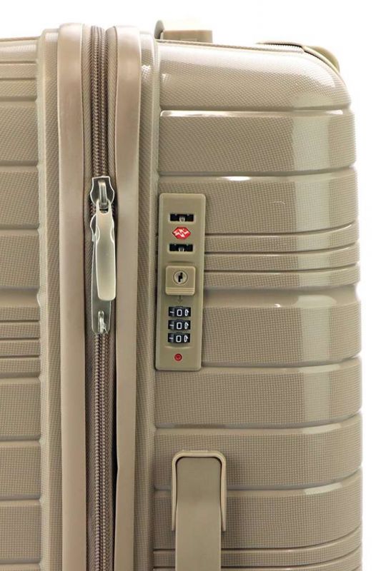 Travel suitcase PIERRE CARDIN 203-SARA03-KHAKI-M