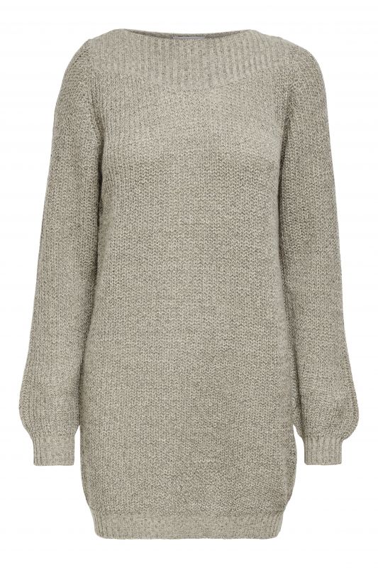 Knitted dress JACQUELINE DE YONG 15234103-Cement-WBP