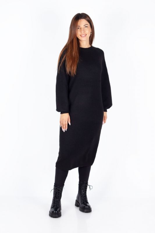 Knitted dress JACQUELINE DE YONG 15310001-Black