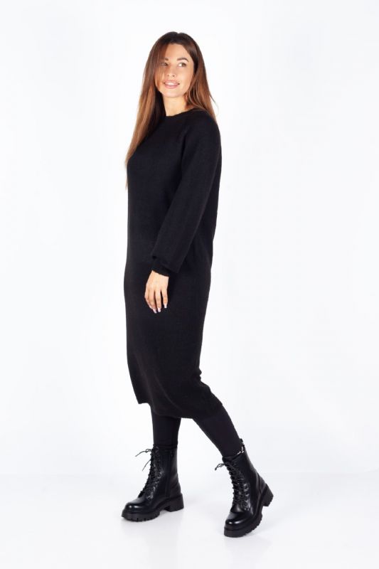 Knitted dress JACQUELINE DE YONG 15310001-Black