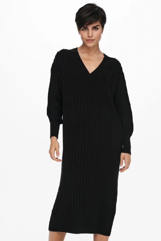 Knitted dress ONLY 15236372-Black