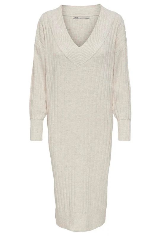 Knitted dress ONLY 15236372-Pumice-Stone