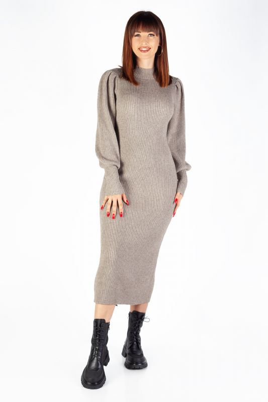 Knitted dress ONLY 15315390-Walnut