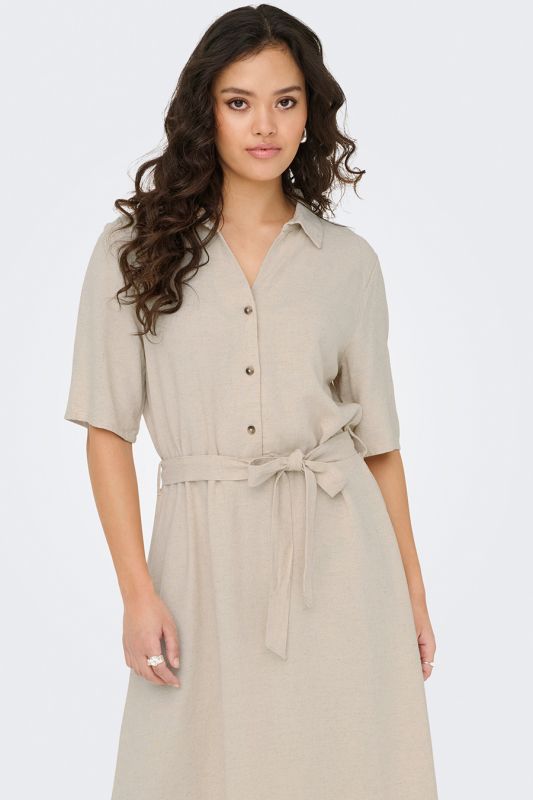 Dress JACQUELINE DE YONG 15338771-Oatmeal-MEL