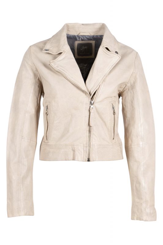 Leather jacket GIPSY 1101-0527-offwhite