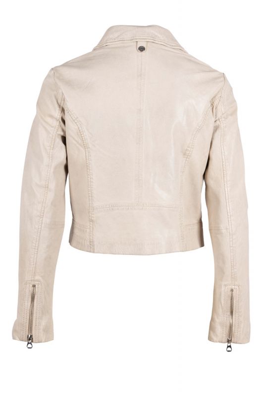 Leather jacket GIPSY 1101-0527-offwhite