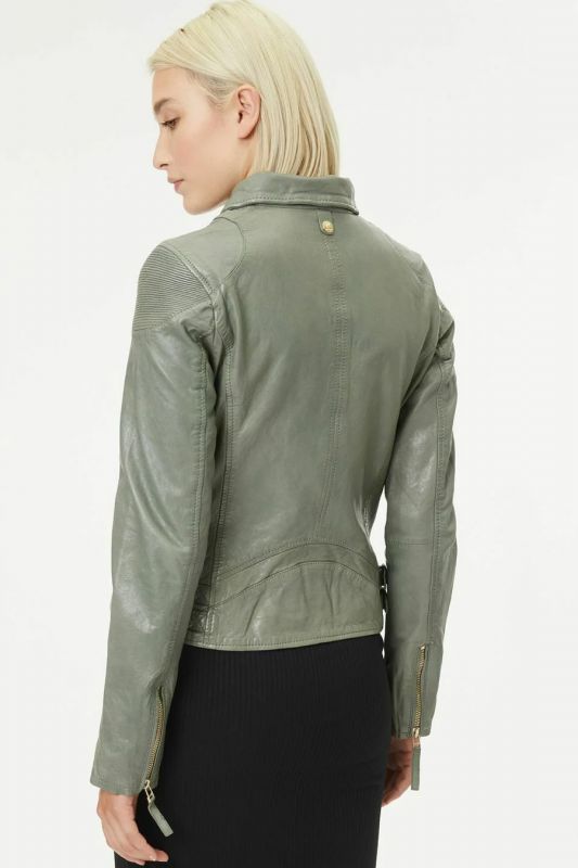 Leather jacket GIPSY 1101-0536-sage