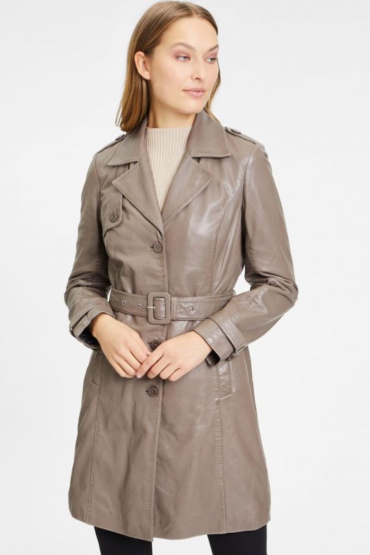 Leather jacket GIPSY 1102-0001-taupe