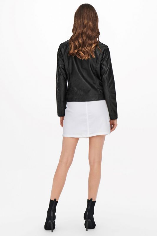 Leather jacket JACQUELINE DE YONG 15241382-Black