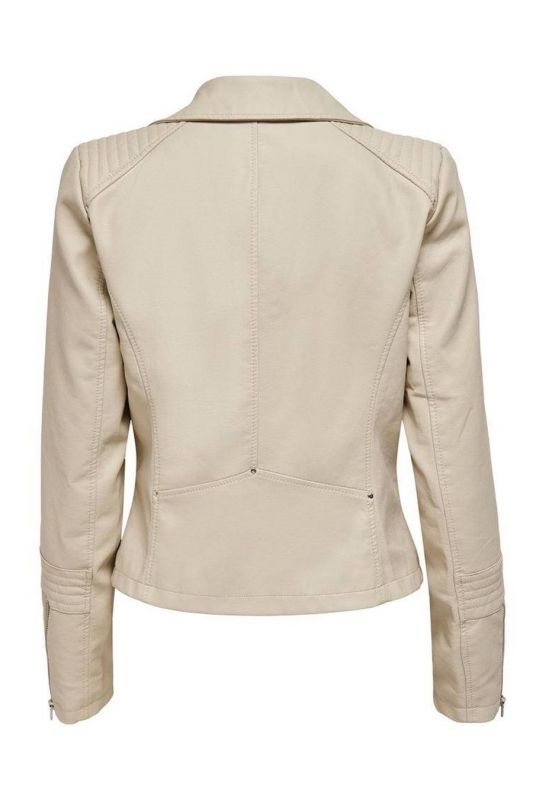 Leather jacket ONLY 15153079-Silver-Lining