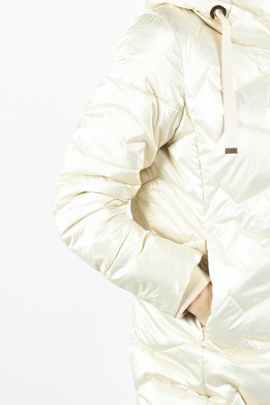 Winter jacket LAURA JO 20045-SHINY-WHITE